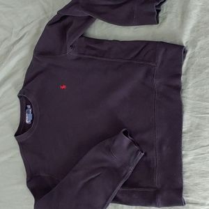 Men's Black Polo sweatshirt. Cotton. Pre worn good shape. Medium Size runs small